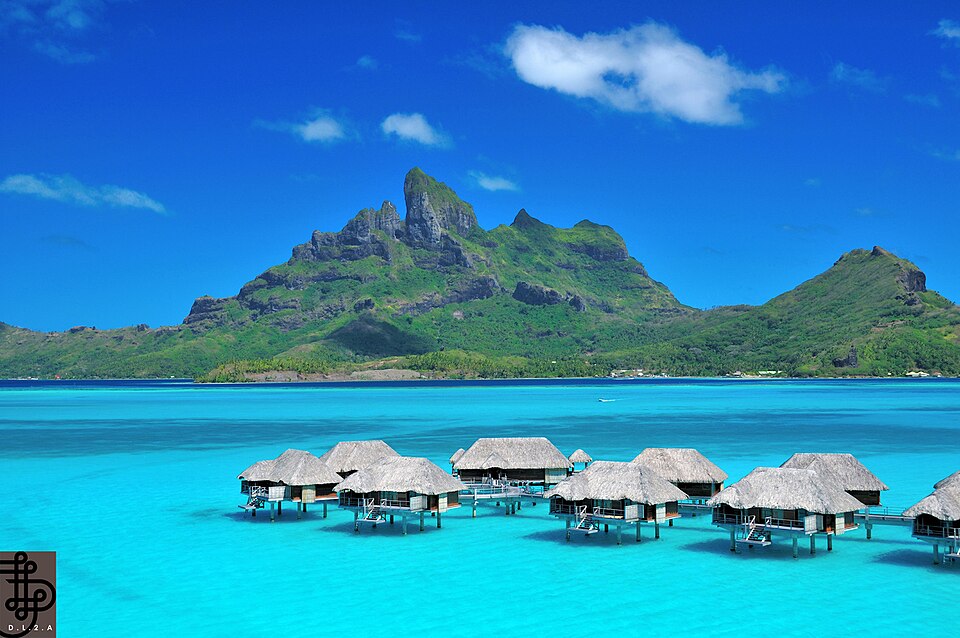 Four Seasons Bora Bora and Mount Otemanu in 2013