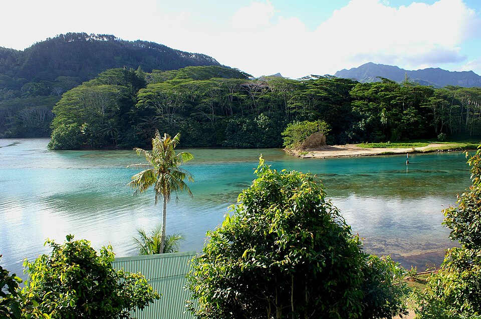 Paysage de Huahine — illustration de destination