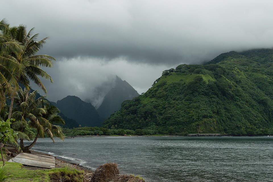 Landscape of Tahiti — destination illustration
