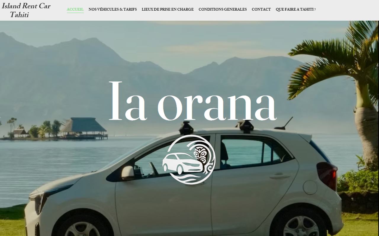 Official website preview — Island Rent Car Tahiti
