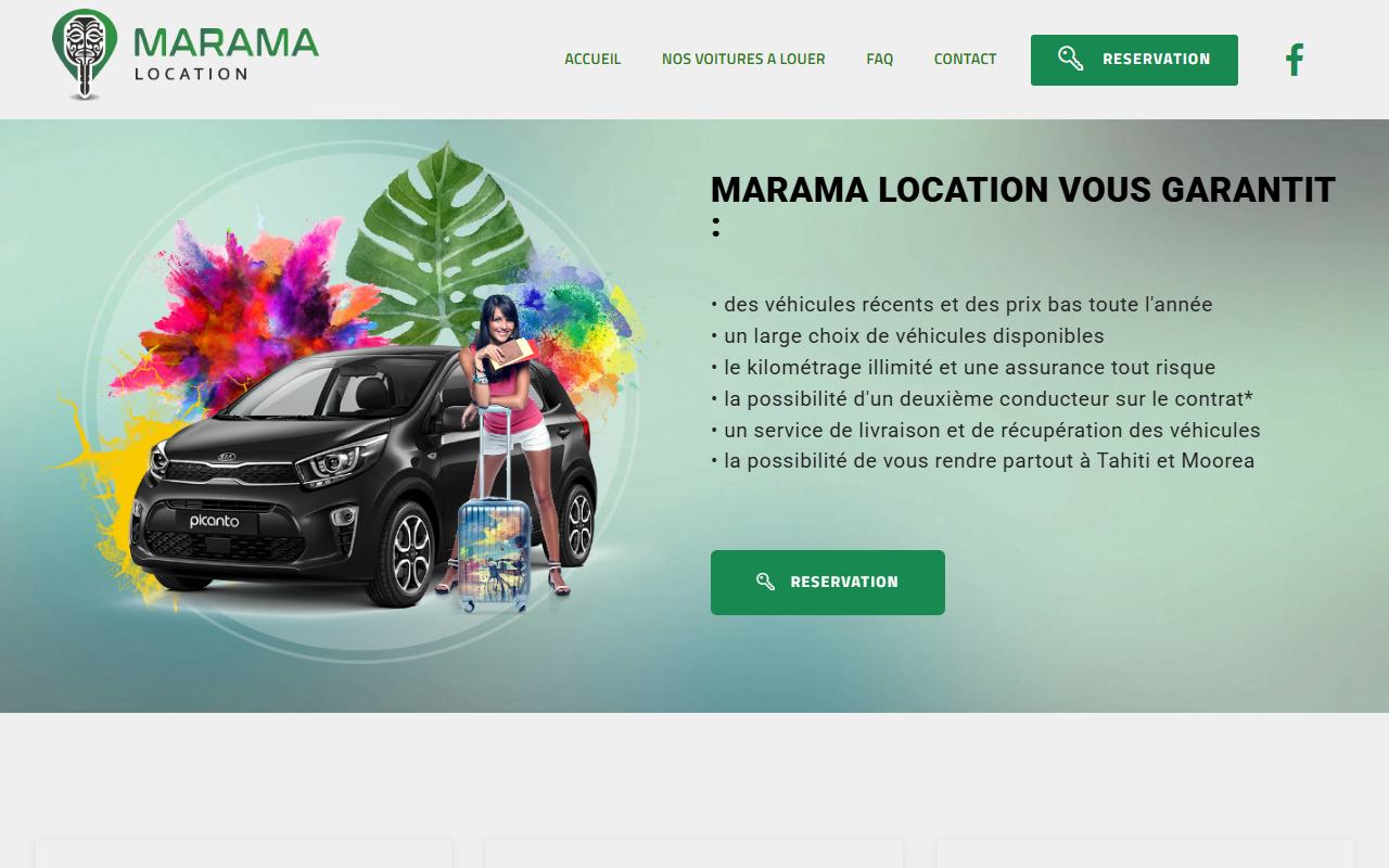 Official website preview — Marama Location