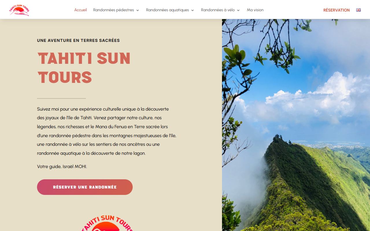 Official website preview — Tahiti Sun Tours